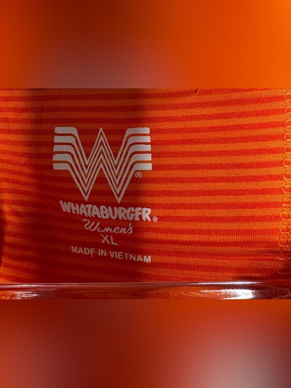 Whataburger Women's Orange Short-Sleeve Polo work Halloween Sz xl burgers - Picture 2 of 5